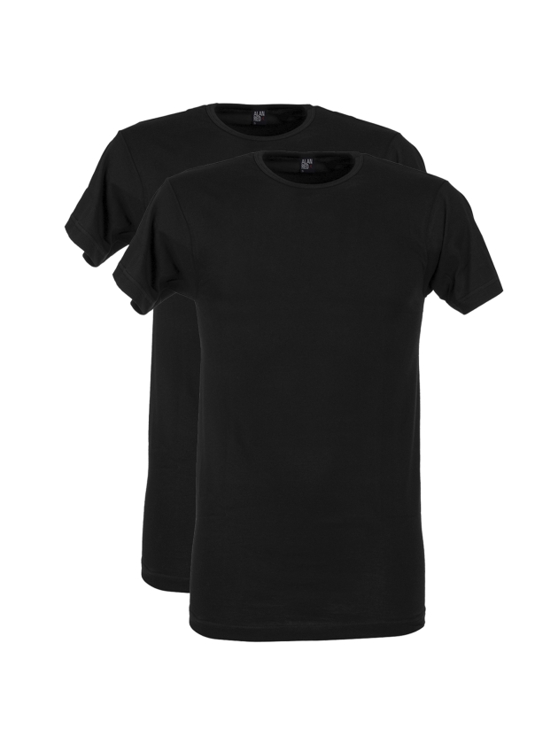 Alan Red t-shirt O-neck Black