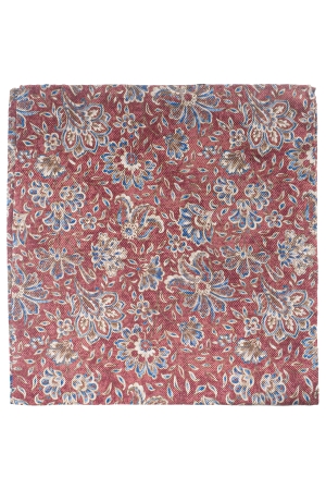 Profuomo HANKY SILK PRINT RED