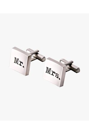 Profuomo CUFFLINK MR MRS silver