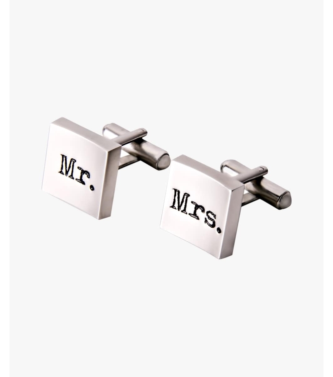 Profuomo CUFFLINK MR MRS silver