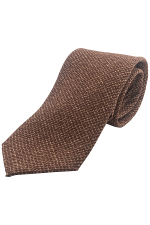 Profuomo TIE WOOL PRINT CAMEL