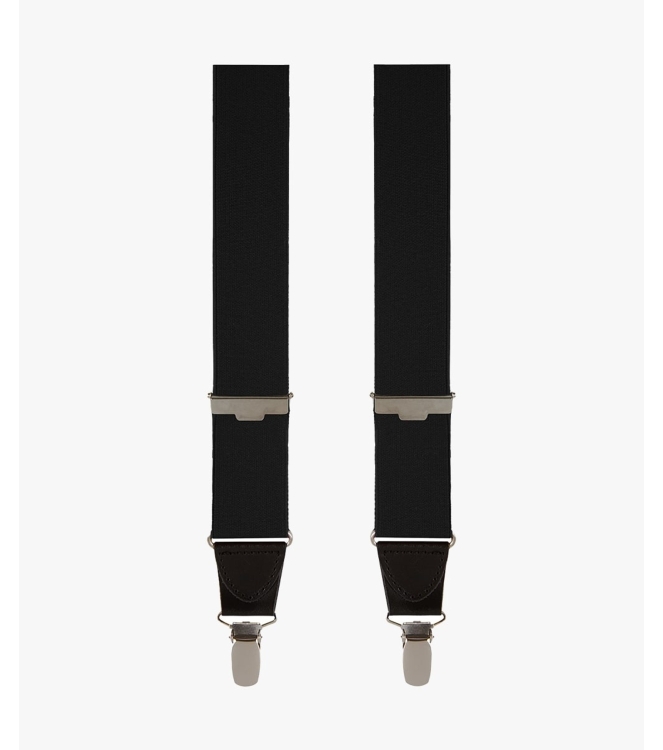 Profuomo BRACES SOLID BLACK Black