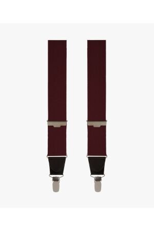 Profuomo BRACES SOLID BORDEAUX Bordeaux
