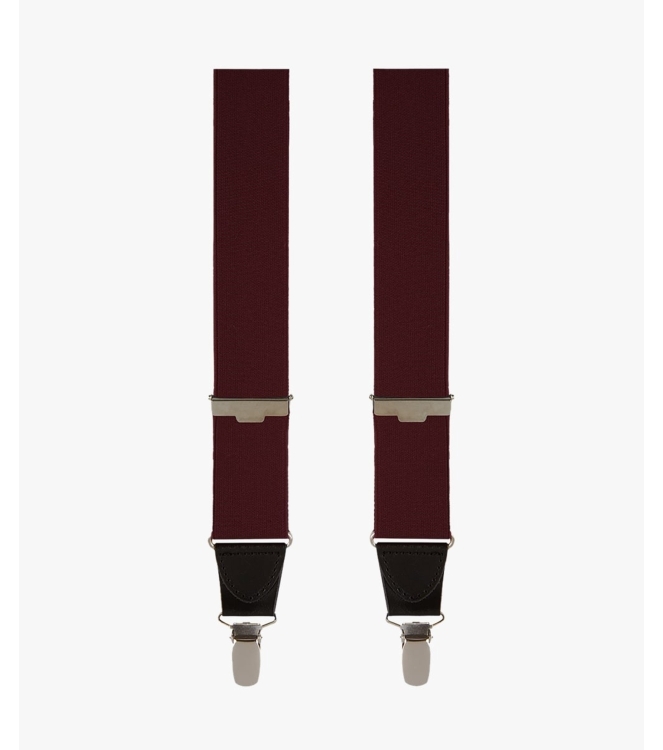 Profuomo BRACES SOLID BORDEAUX Bordeaux
