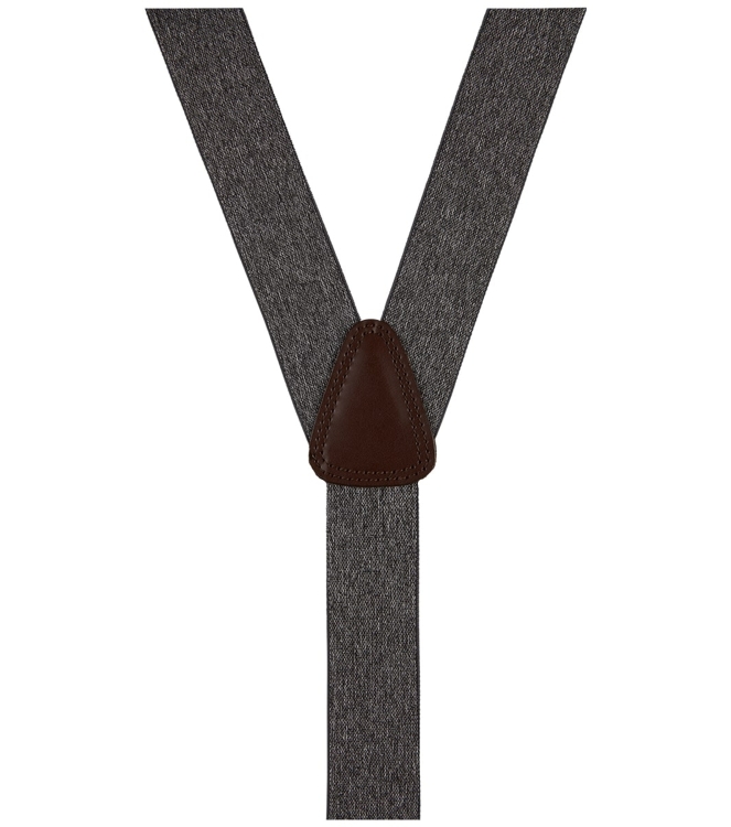 Profuomo BRACES SOLID GREY MEL Grey