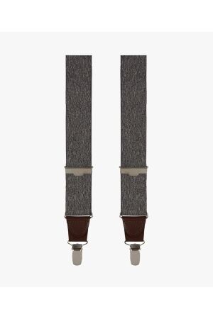 Profuomo BRACES SOLID GREY MEL Grey
