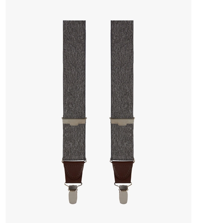 Profuomo BRACES SOLID GREY MEL Grey