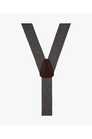 Profuomo BRACES SOLID GREY MEL Grey