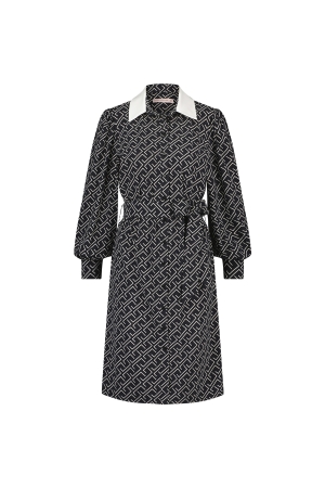 Studio Anneloes Novalie square dress 9094 black/greige