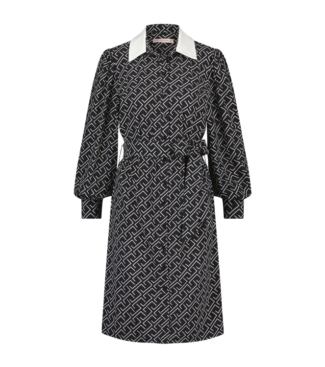 Studio Anneloes Novalie square dress 9094 black/greige