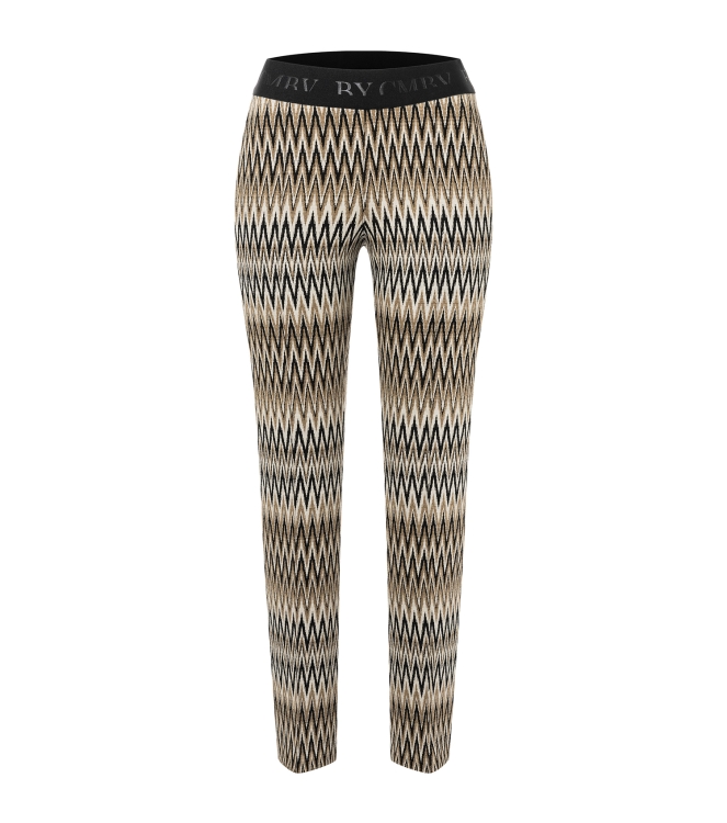 Cambio zig zag lurex jersey 924 camel-creme