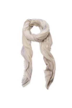 Yaya Colorblock scarf Peyote Grey