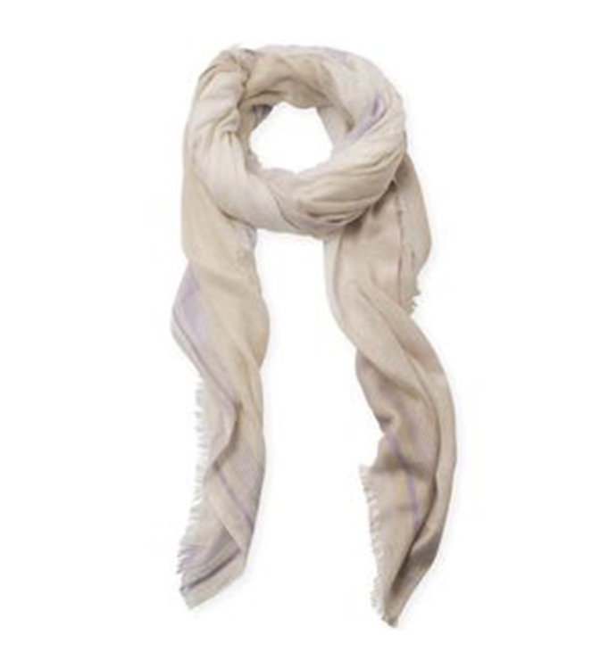 Yaya Colorblock scarf Peyote Grey