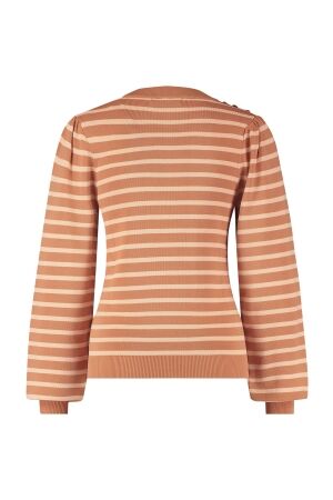 Studio Anneloes Luna stripe pullover 2827 peach/melon
