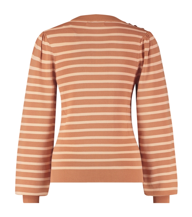 Studio Anneloes Luna stripe pullover 2827 peach/melon