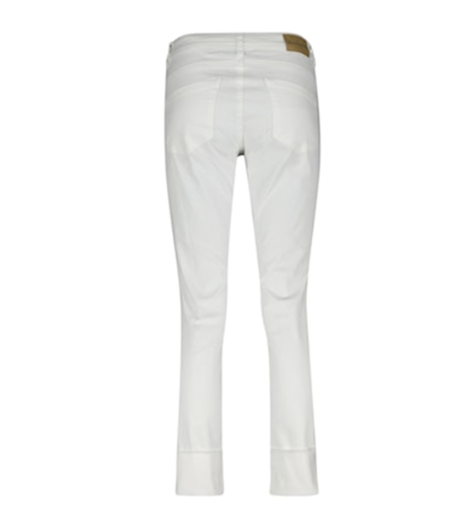 Red Button turnup coloured denim white