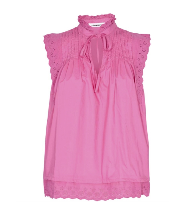 Co Couture Prima Pintuck Top 330 pink