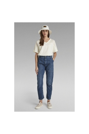 G-Star Mesh mix loose v tee D113 papyrus