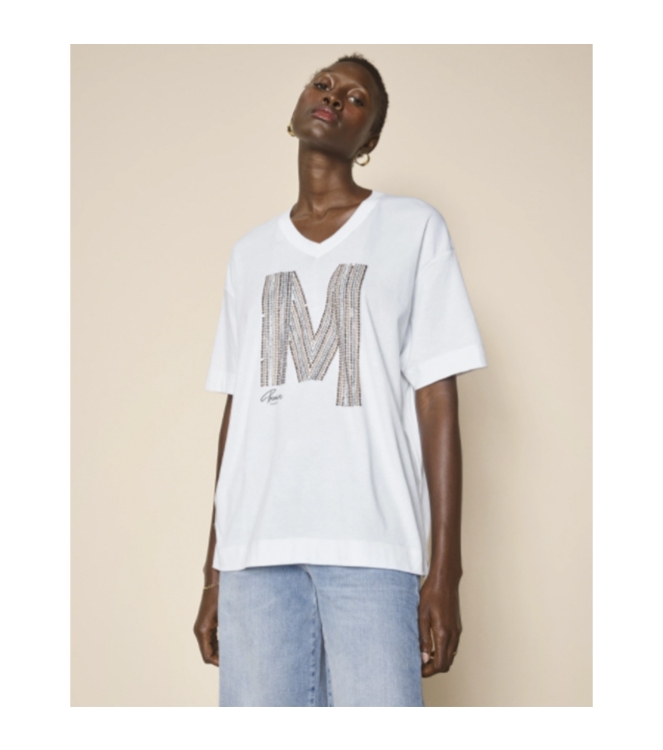 Mos Mosh Cosette V-SS Premium Tee 101 White