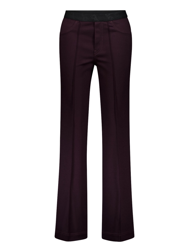 Gardeur Hose Pull On Slim 3039 Dunkelbordeaux