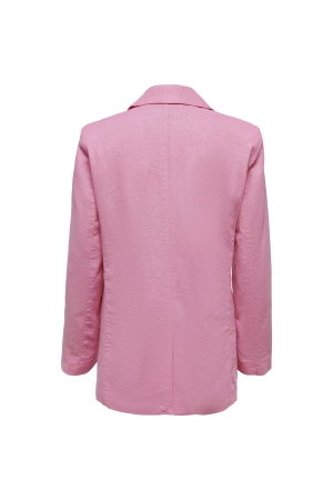 Only ONLCARO L/S LINEN BLEND OVS BLAZER Sachet Pink