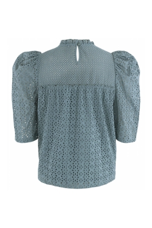 ANNA blouse 290-1 sea blue solid