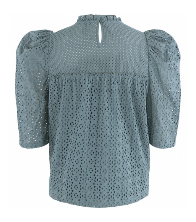 ANNA blouse 290-1 sea blue solid