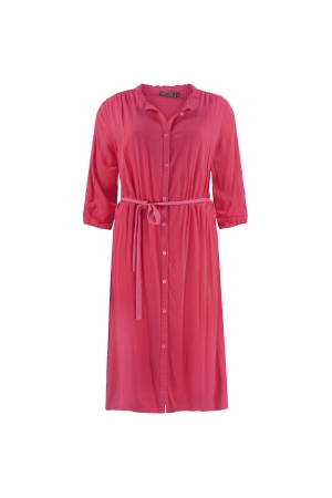 Lizzy and Coco dress sleeve pleats capri red