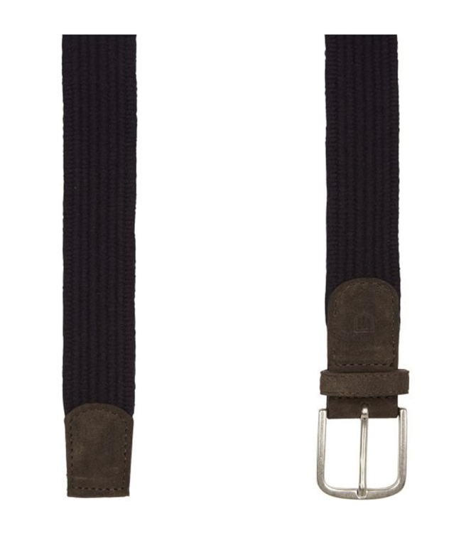 Profuomo BELT LEATHER NAVY Navy