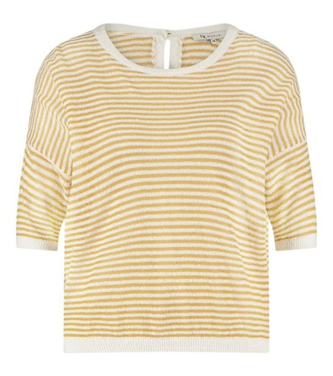 NUKUS Tilly Sweater stripe 73 mango
