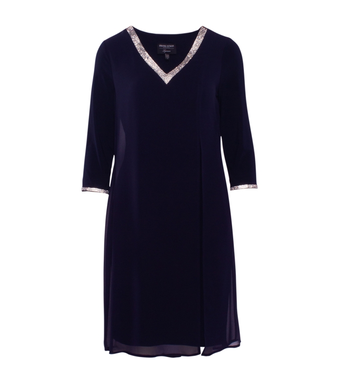 Frank Lyman midnight knit dress midnight