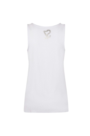 Zoso top print 0016-9000 white stone