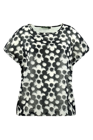 Lizzy and Coco top print lined sixties