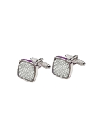 Profuomo CUFFLINK CARBON WHITE White