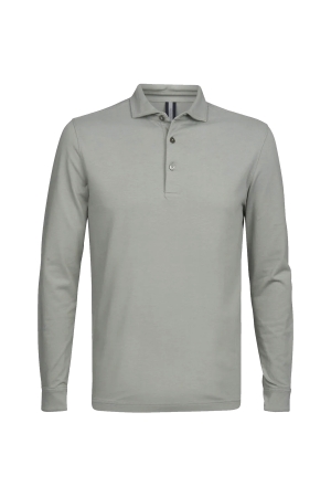 Profuomo POLO LONG SLEEVE LIGHT GREEN Light Green