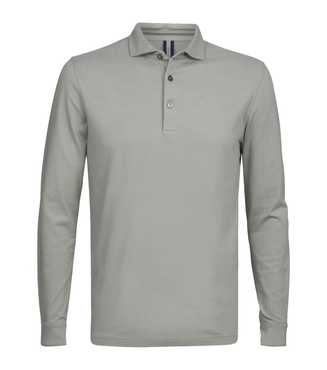 Profuomo POLO LONG SLEEVE LIGHT GREEN Light Green
