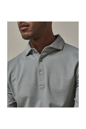 Profuomo POLO LONG SLEEVE LIGHT GREEN Light Green
