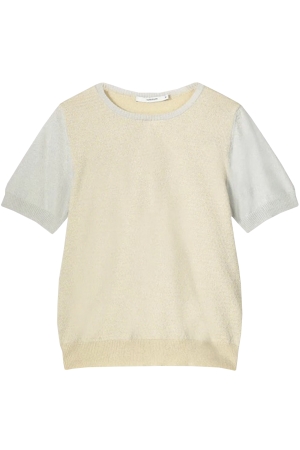 Summum Woman short sleeve sweater jacquard knit 120 multicolour