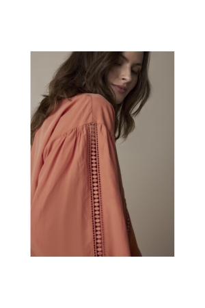 Summum Woman Top lace accent tencel/cotton 502 Warm Apricot