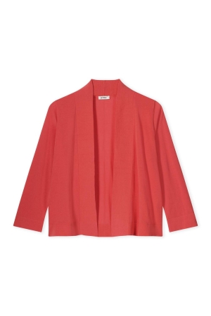 Kyra cardigan 3/4 slv high twist 516 rose red