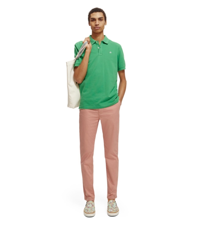 Scotch and Soda Classic Organic Pique Polo Amazon Green