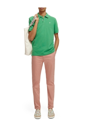 Scotch and Soda Classic Organic Pique Polo Amazon Green
