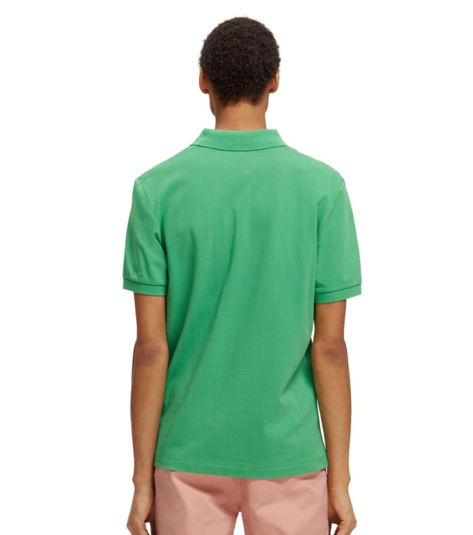 Scotch and Soda Classic Organic Pique Polo Amazon Green
