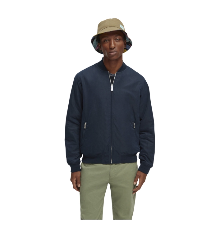 Scotch and Soda Reversible bomber jacket Navy/Army Flower Aop
