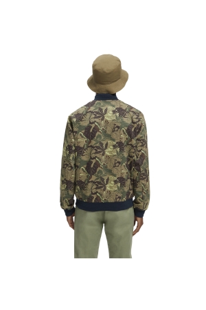 Scotch and Soda Reversible bomber jacket Navy/Army Flower Aop