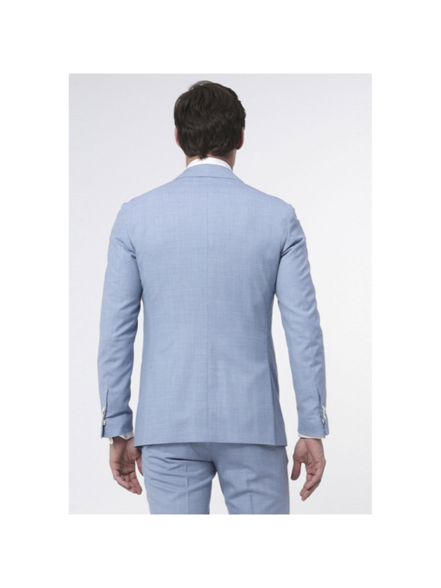 Dutch Dandies Dutch Dandies Driedelig Trouwpak Licht blauw Uni