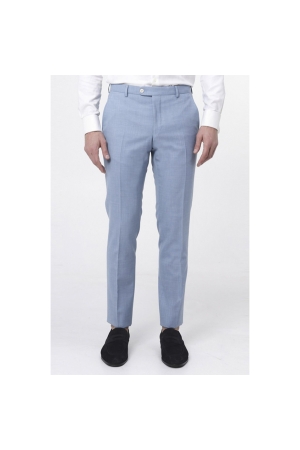 Dutch Dandies Dutch Dandies Driedelig Trouwpak Licht blauw Uni