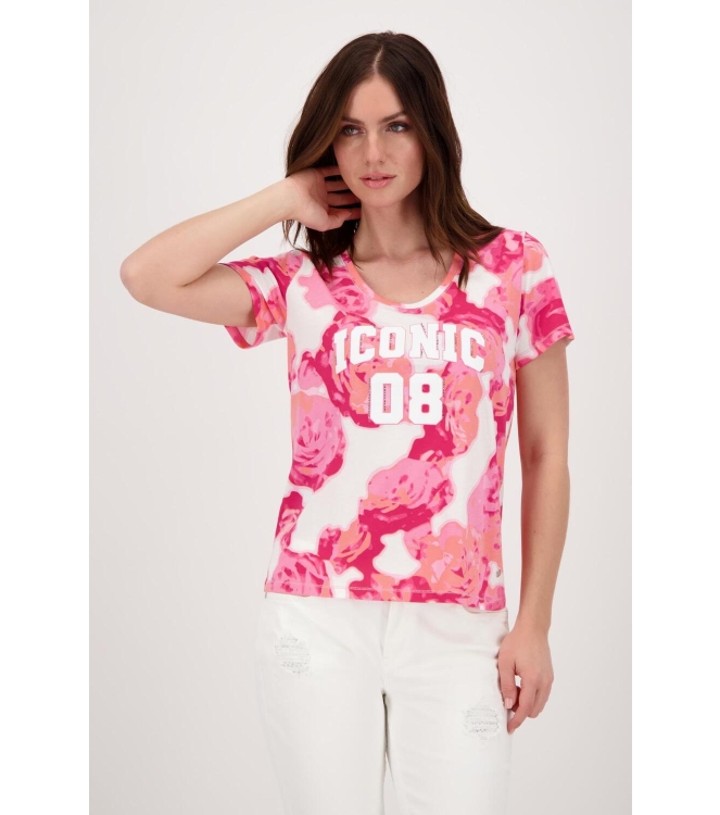 Monari T-Shirt 442 Malone gemustert