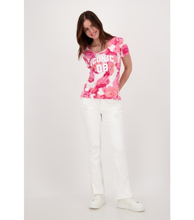 Monari T-Shirt 442 Malone gemustert