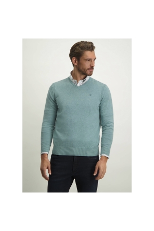 State of Art Pullover V-Neck Plai